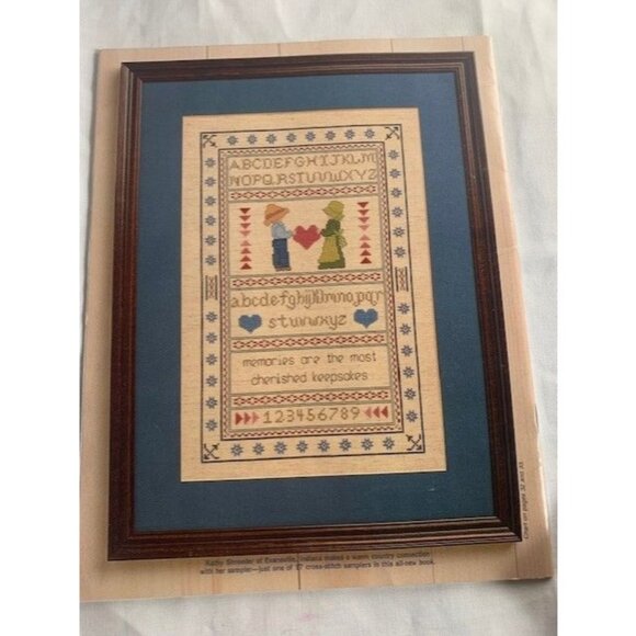 Country Handcrafts Say it in Cross Stitch Design Pattern Book - Picture 2 of 4